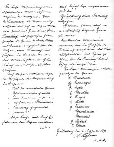 Original-Protokolleintrag vom 5.12.1898